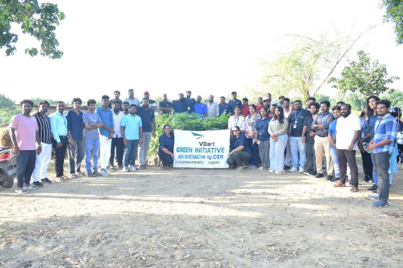 VDart’s CSR Mega Tree Plantation Drive Plants 1,000 Saplings to Promote Sustainability and Empower Rural Communities